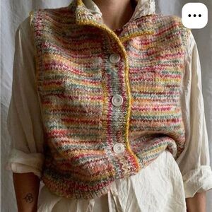 Jaggery London Confetti no waste vest cardigan SZ3 ** only tried on